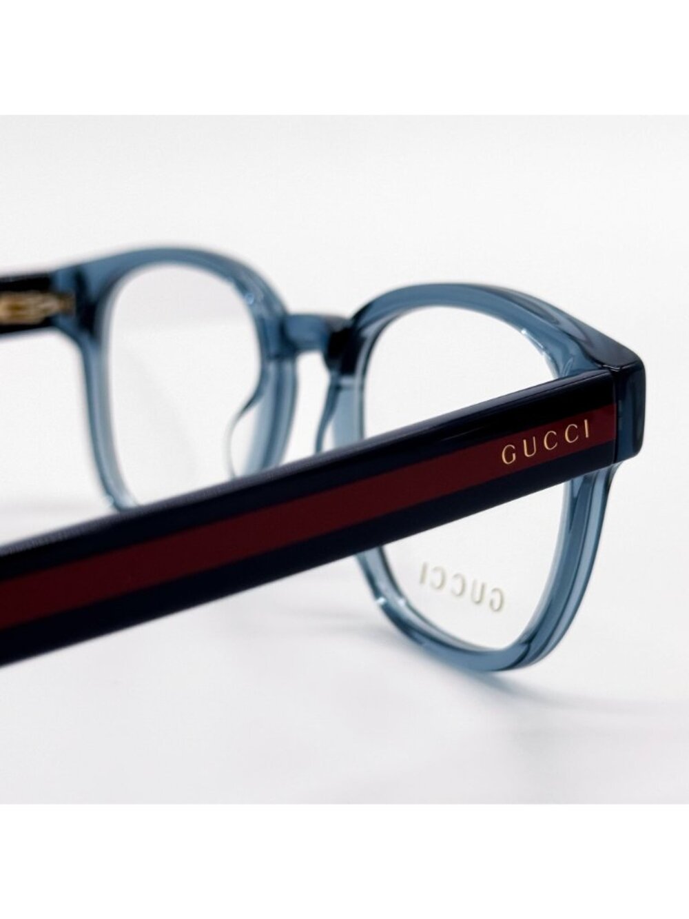 NEW GUCCI EYEGLASSES GG0927O 006 CLEAR BLUE GUCCI EYEWEAR - Picture 7 of 11